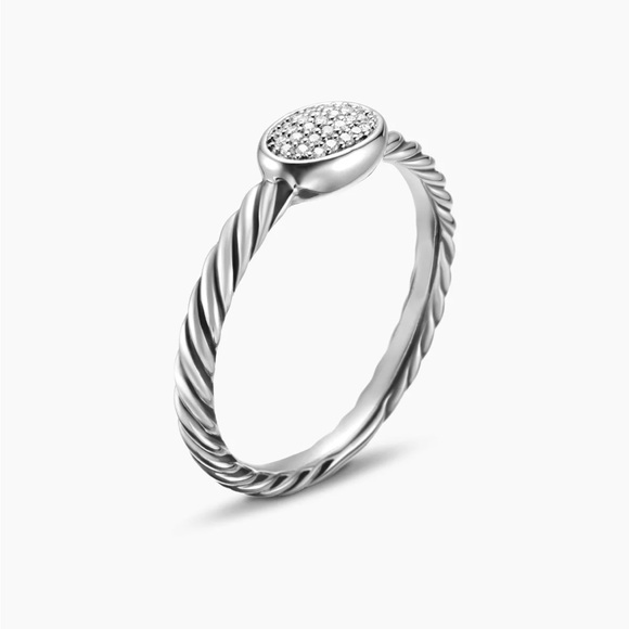 David Yurman cable oval ring - Picture 2 of 8